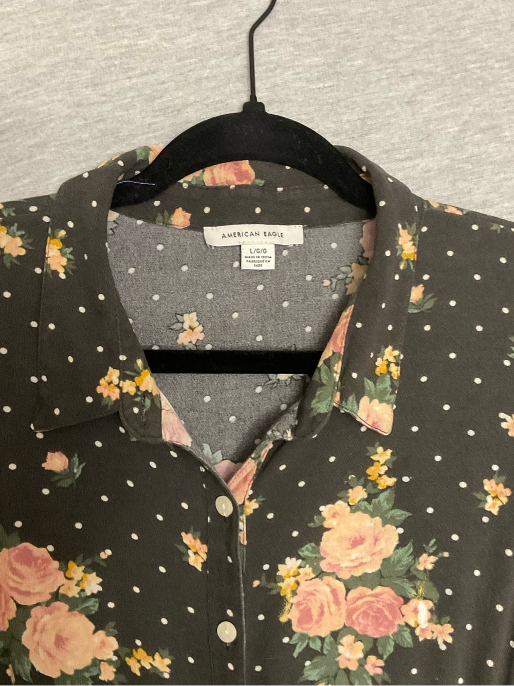 American Eagle Puff Sleeve Shirt Dress - Picture 4 of 4
